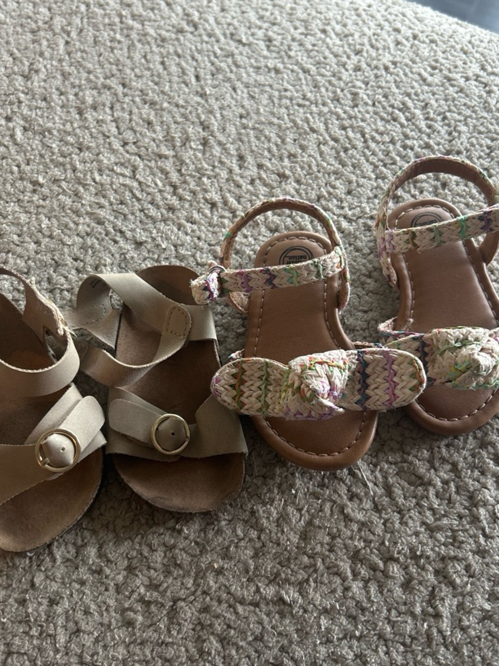 Kids Multicolor Braided Strap Sandals by
